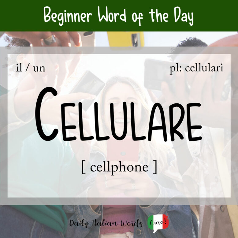 italian word for cellphone