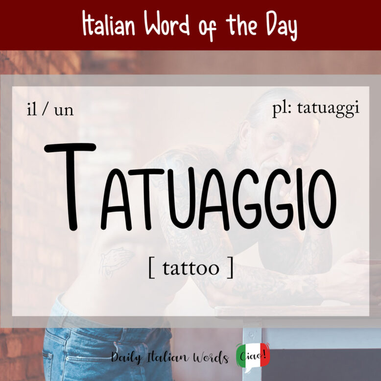 italian word tatuaggio
