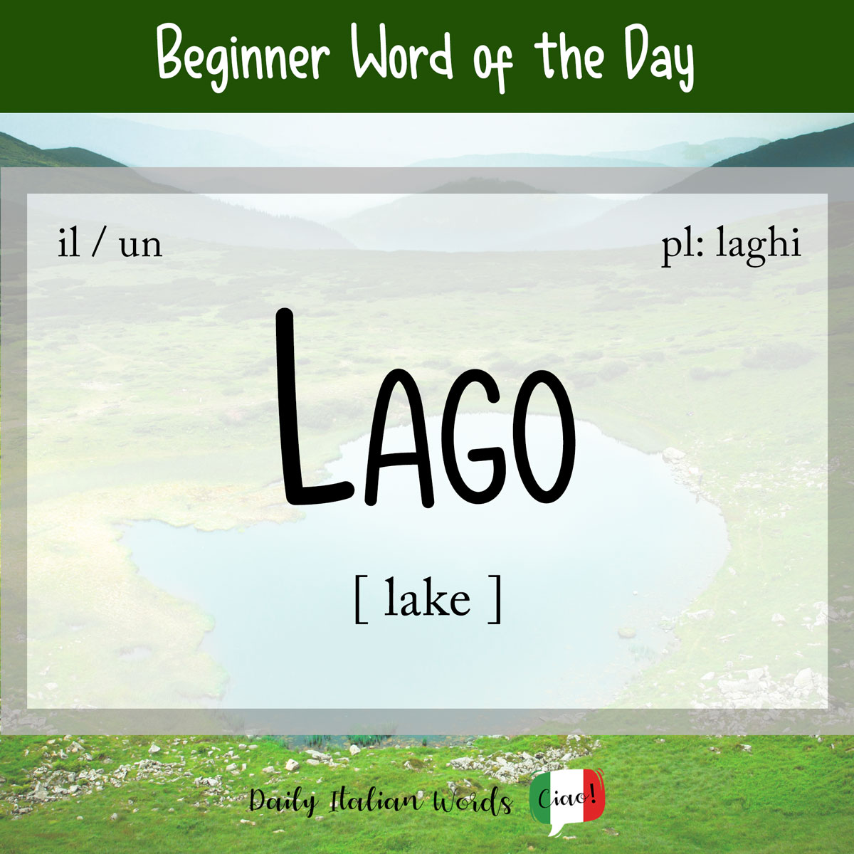 italian word lago