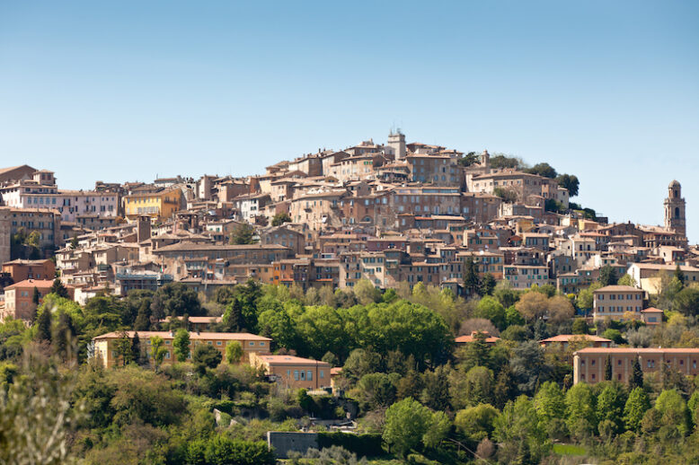 Overview of Perugia landscape, Italy. 