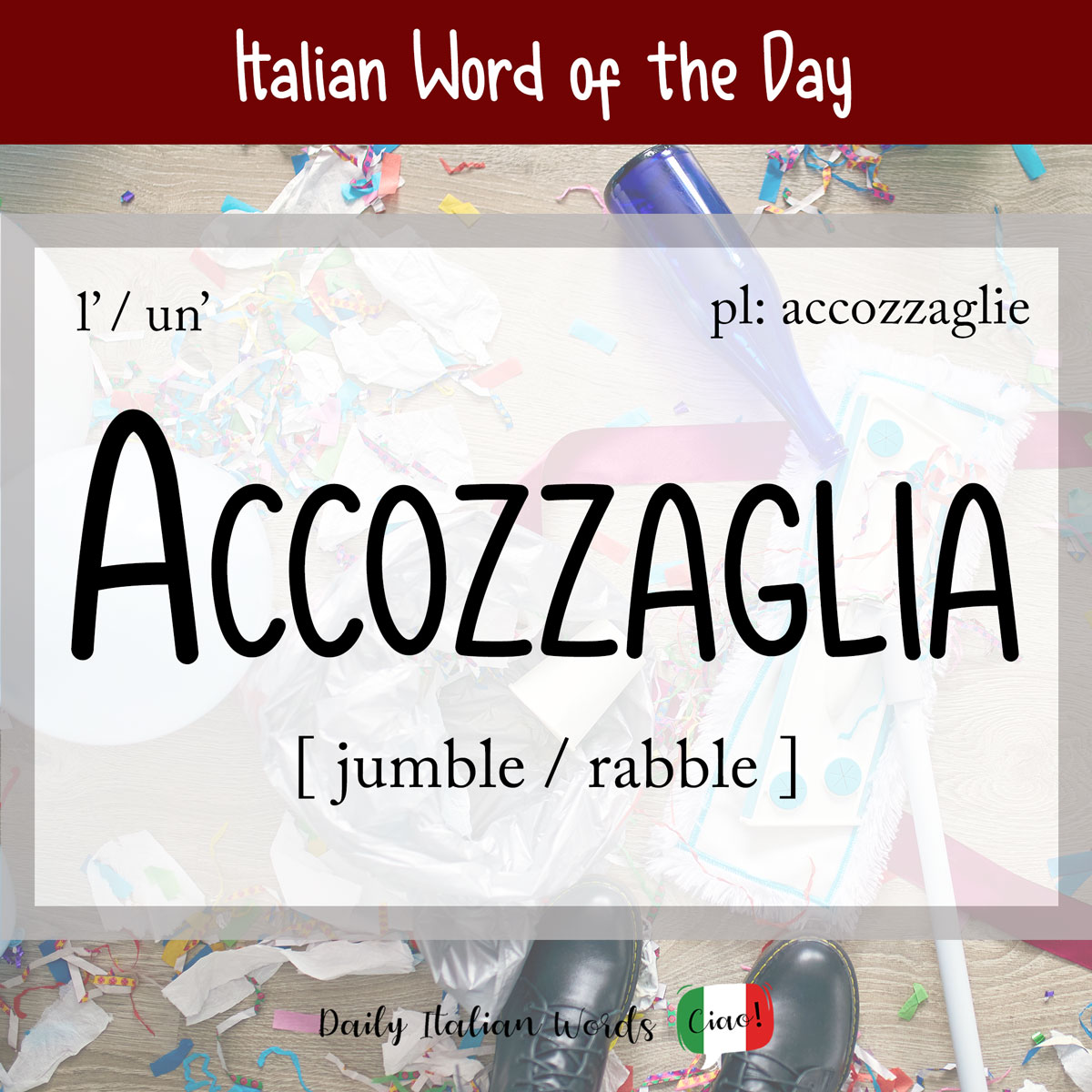 italian word accozzaglia