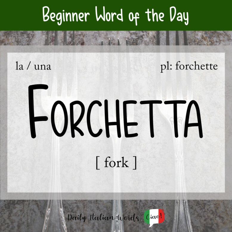 italian word forchetta