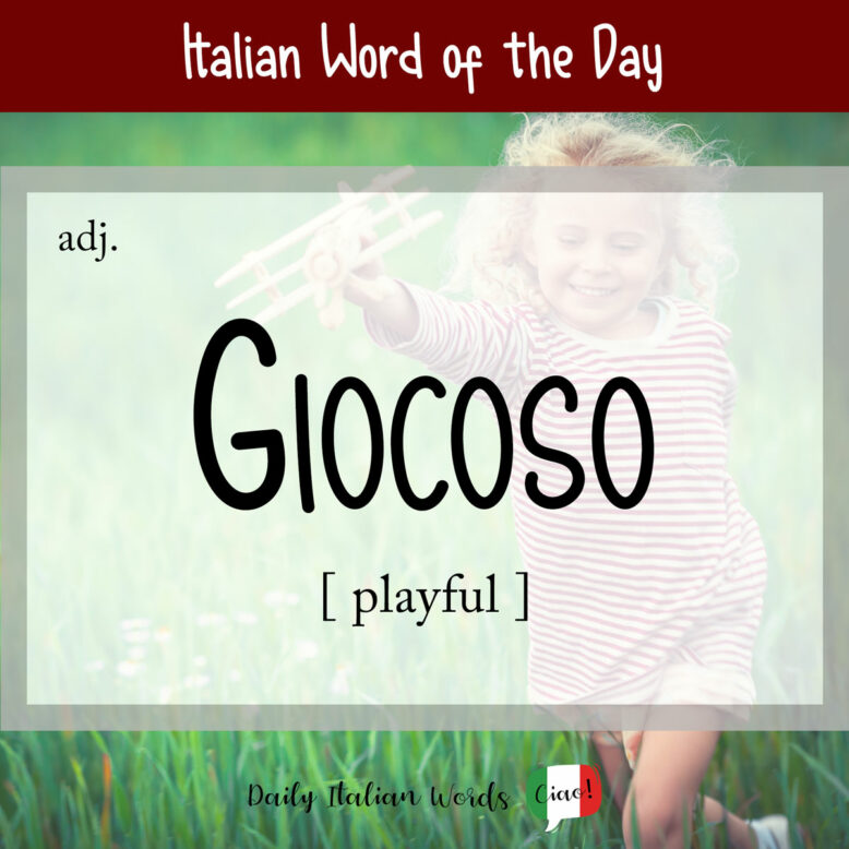 italian word giocoso