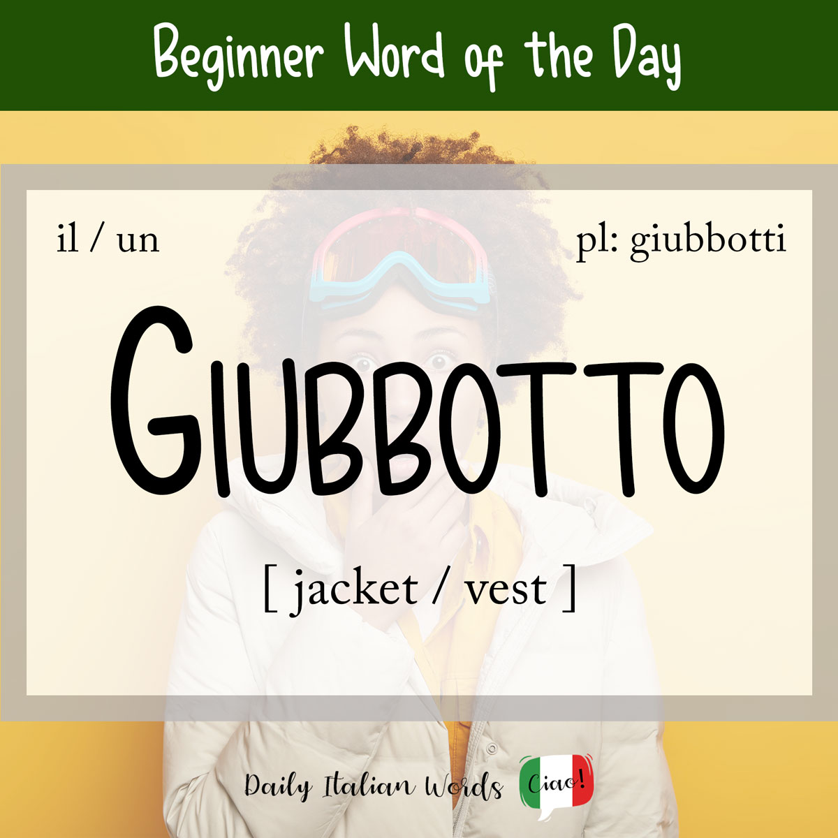italian word giubbotto