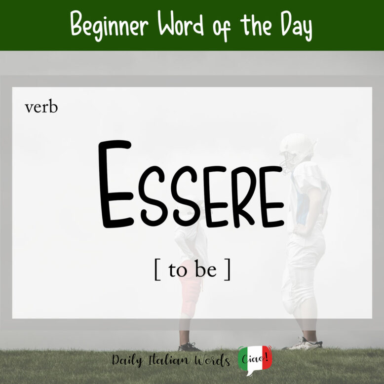 italian word essere (to be)