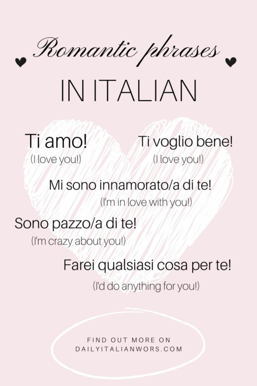 The Most Romantic Italian Love Phrases For Valentines Day Daily