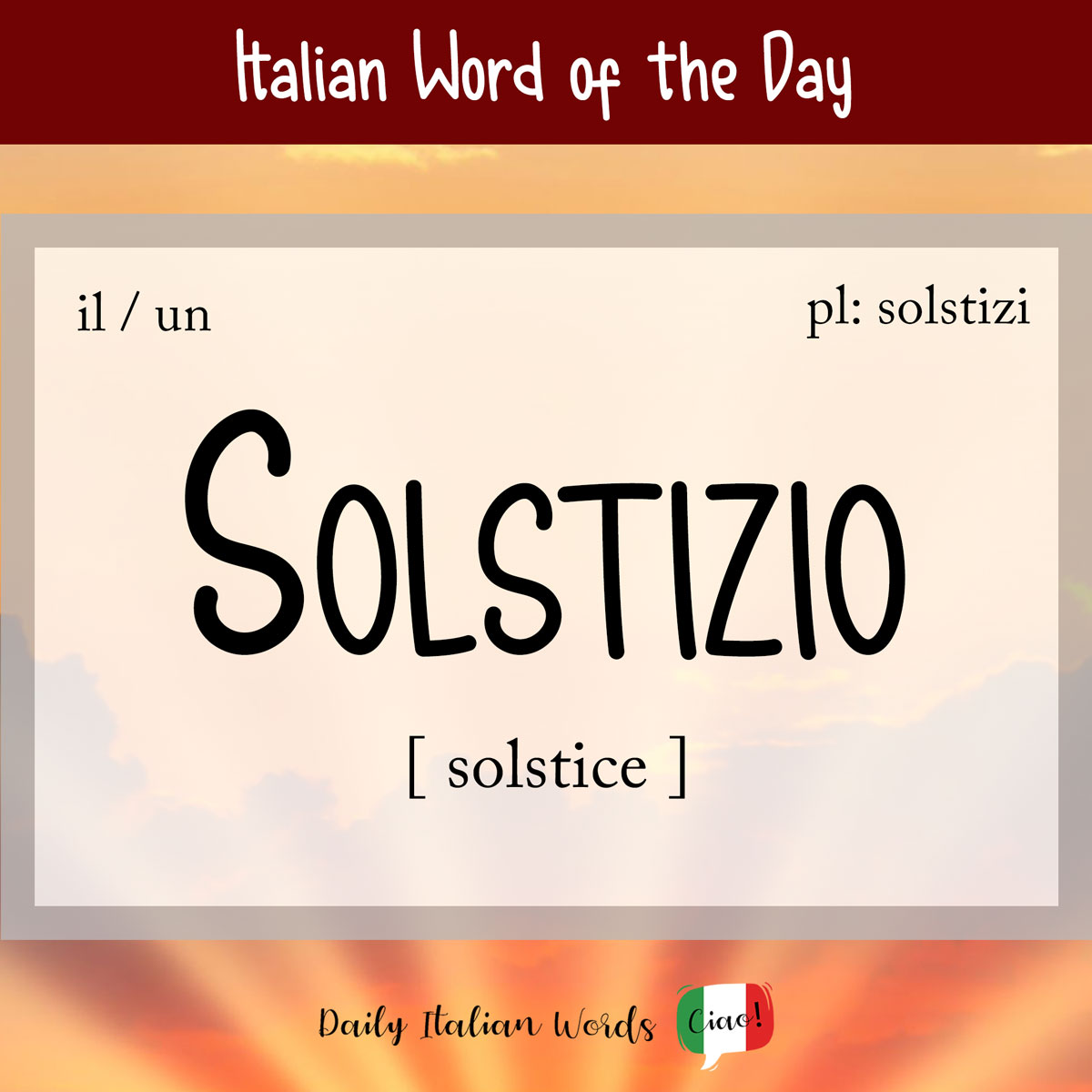 italian word for solstice