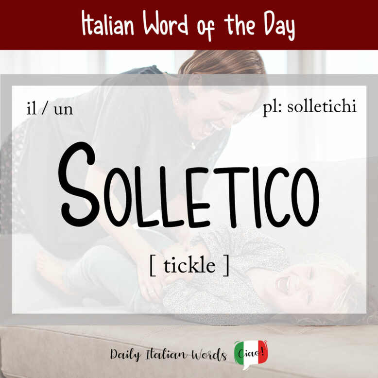 italian word of the day solletico