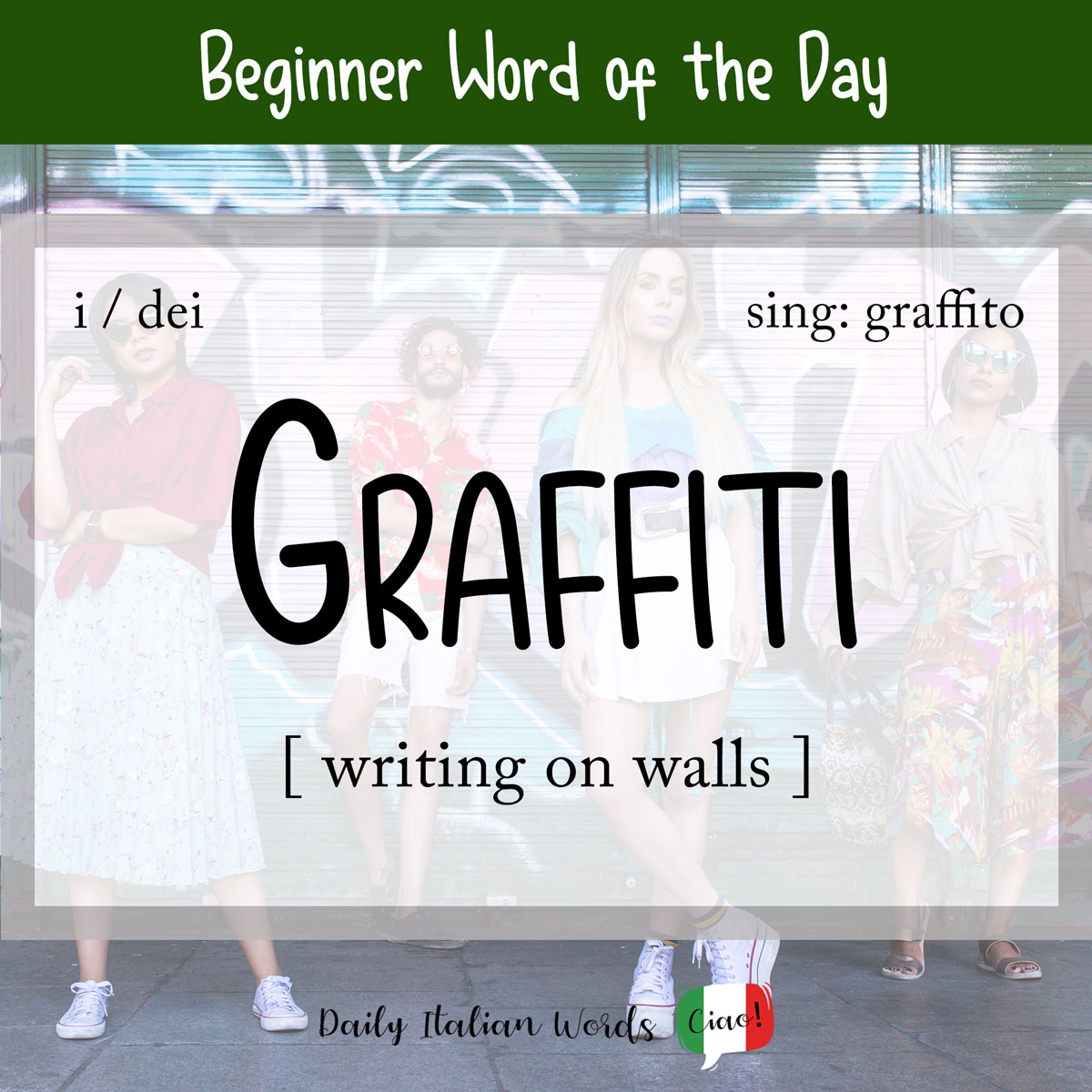 italian word of the day graffiti