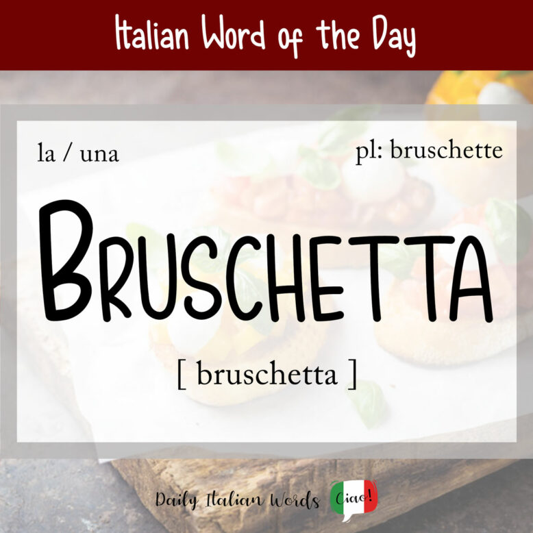 bruschetta in italian