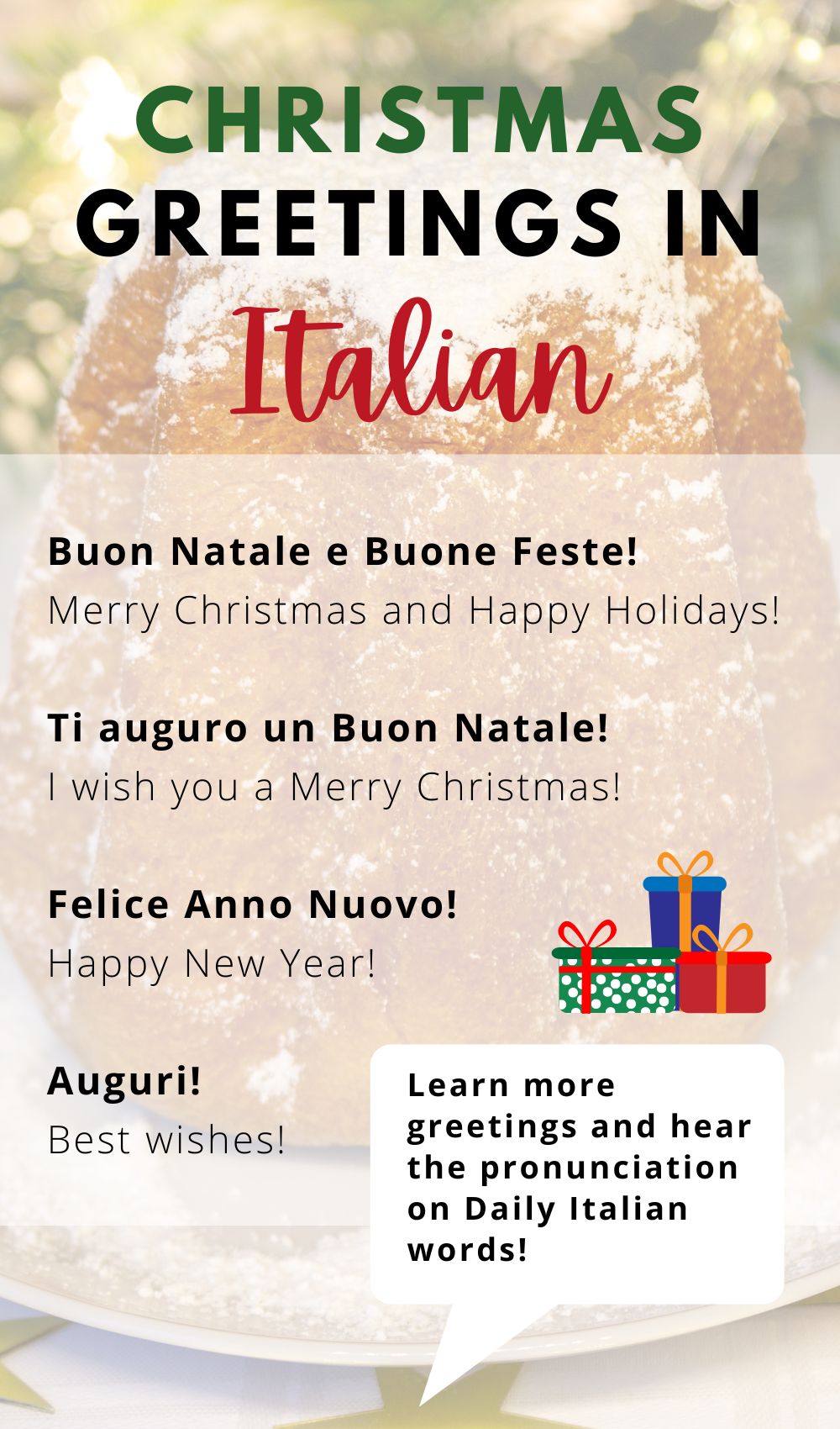 Christmas Greetings in the Italian Language - Daily Italian Words