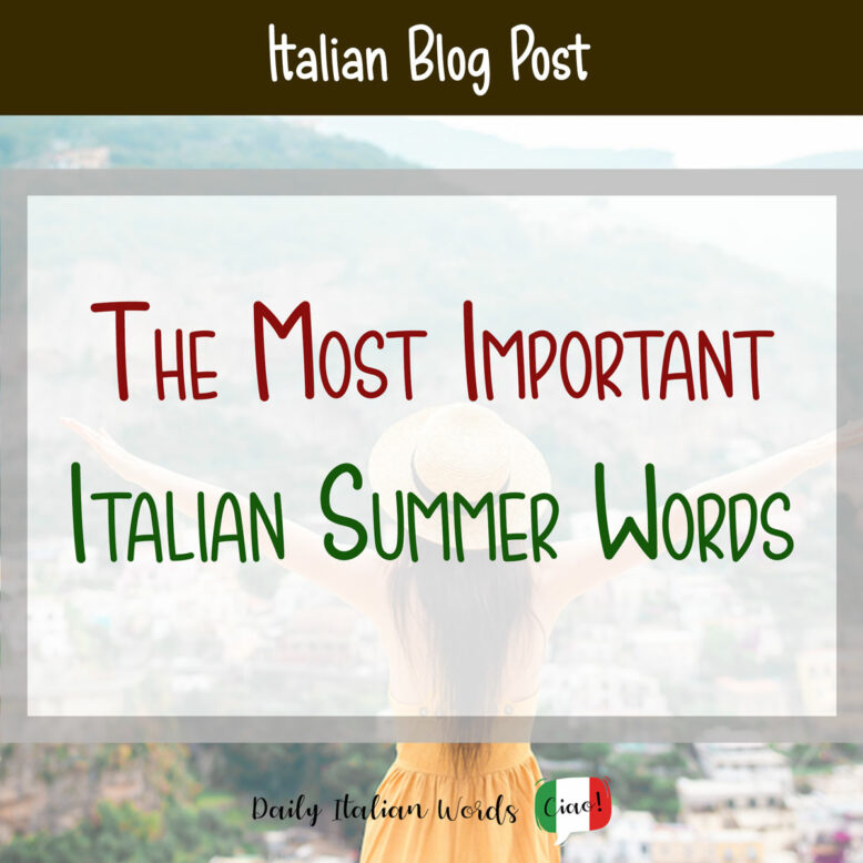 italian summer words