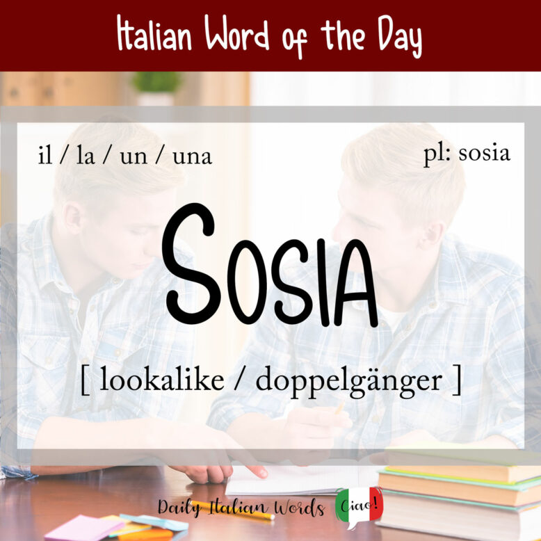 italian word sosia