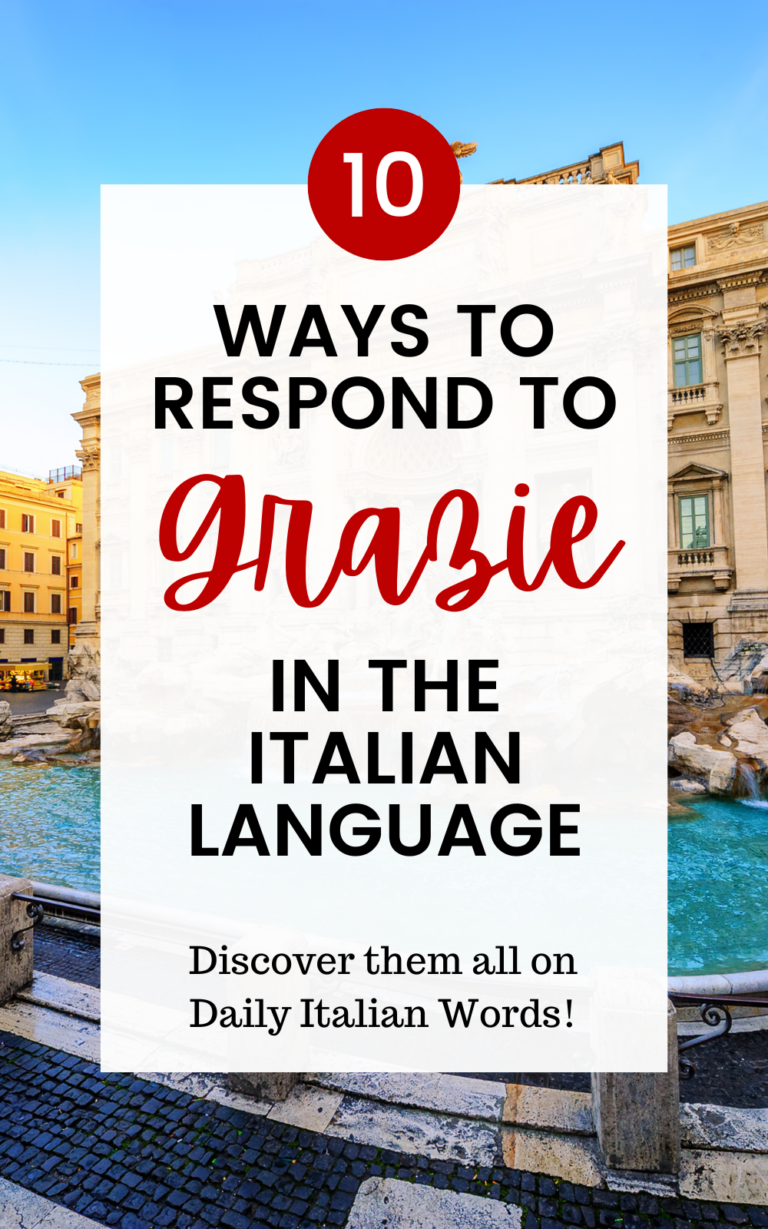 10 Ways to Respond to “Grazie” (Thank You) in Italian - Daily Italian Words