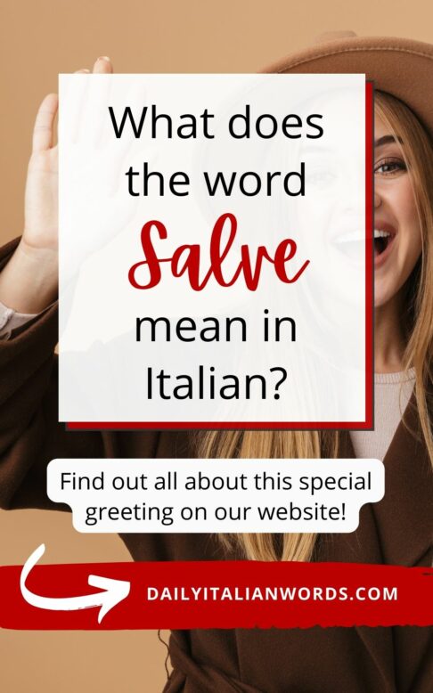what does salve mean in italian