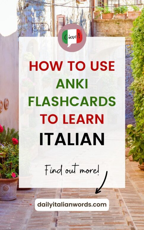 how to use anki flashcards to learn italian