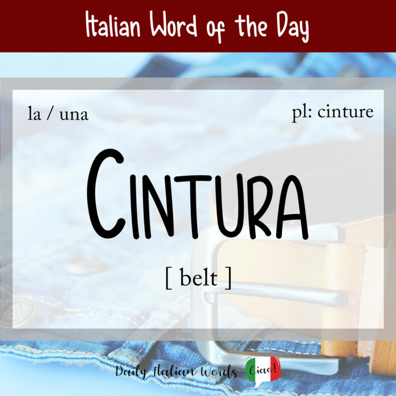 italian word cintura
