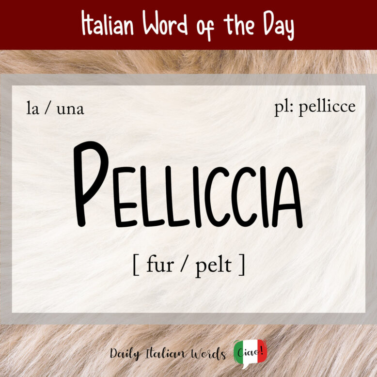 italian word fur