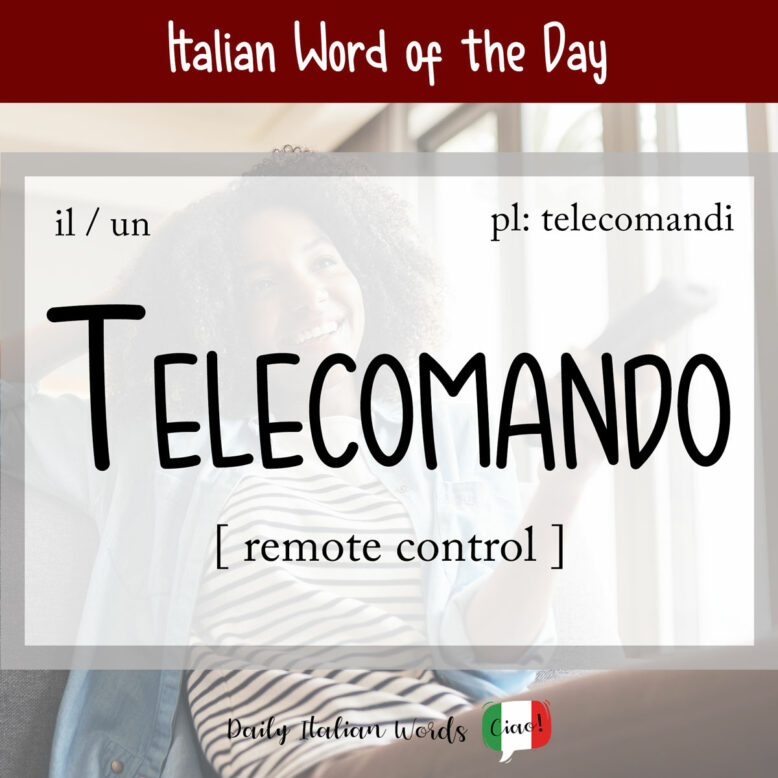 italian word telecomando