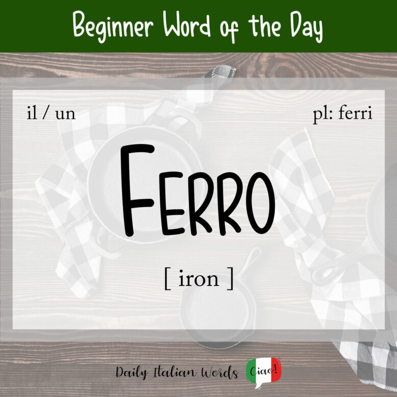 italian word ferro