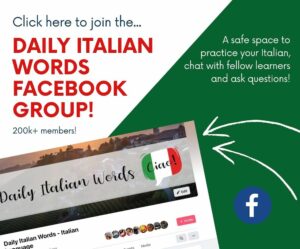 daily italian words facebook group