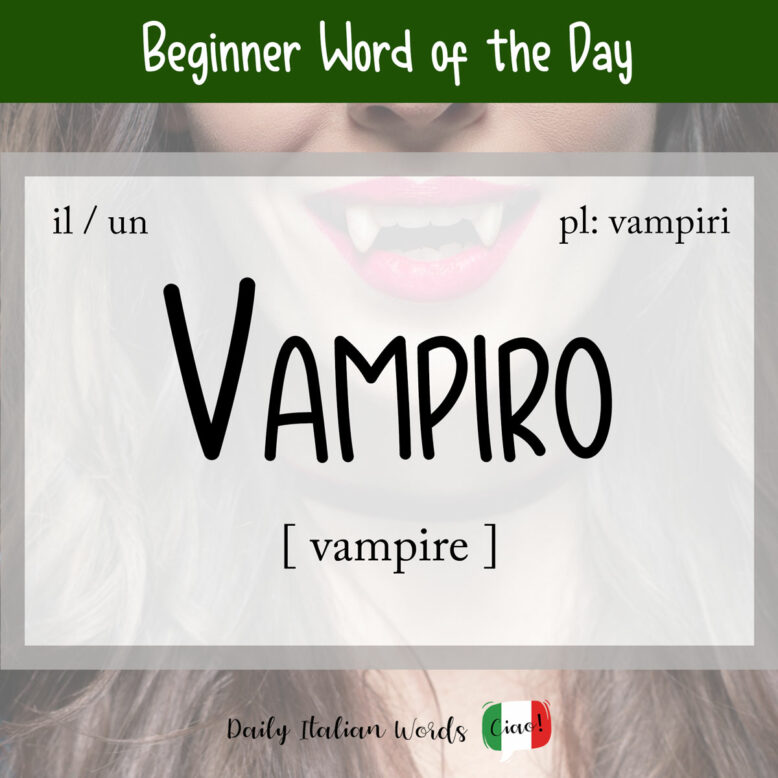 italian word vampiro