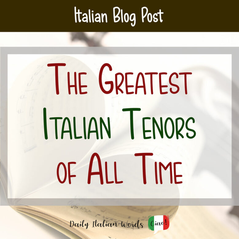 greatest italian tenors of all time