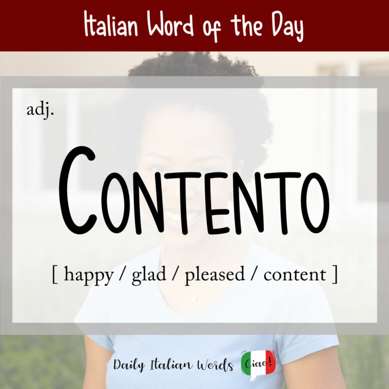 italian word contento