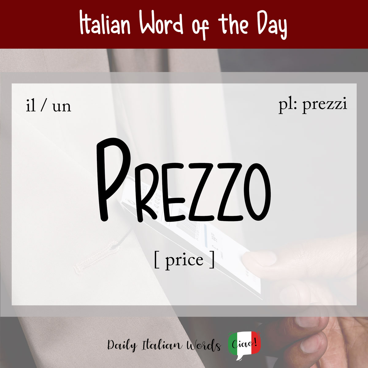 Italian word of the day: Prezzo (price/cost)