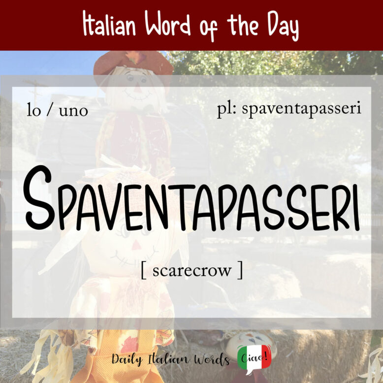 italian word spaventapasseri