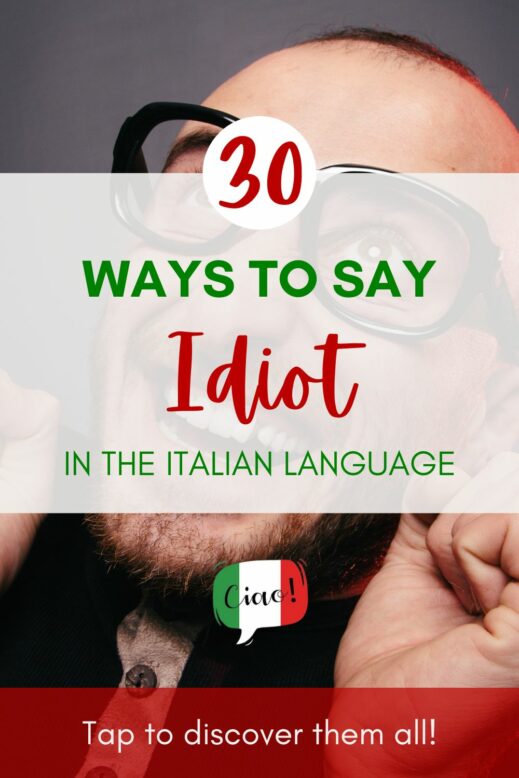 30 ways to say idiot in the italian language