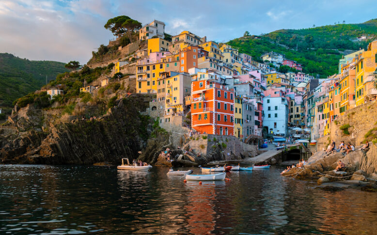 View of Riomaggiore, Cinque Terre.