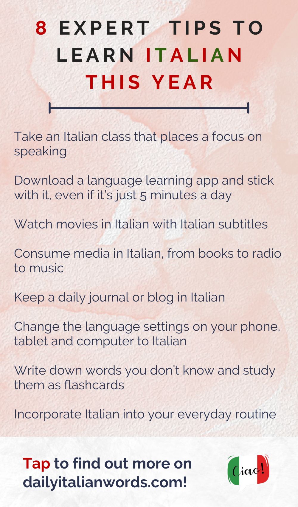 expert tips to learn italian