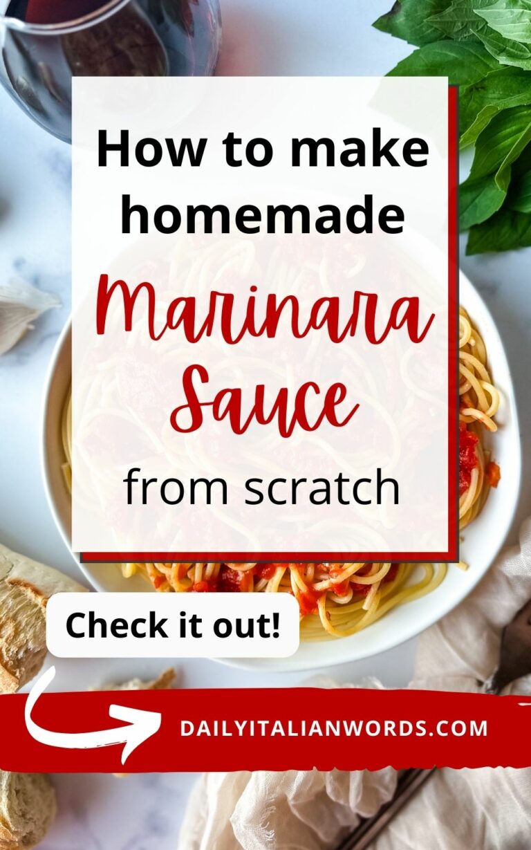 How to Make Homemade Marinara Sauce (with Bilingual Instructions in Ita