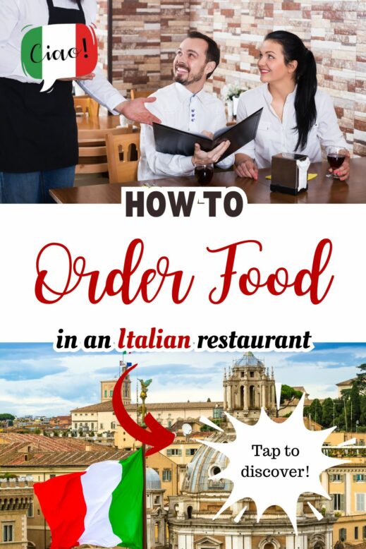 how to order food in italian restaurant in italy