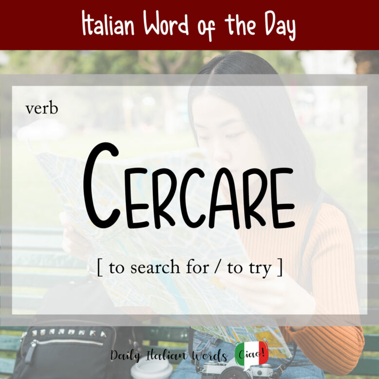 italian word cercare