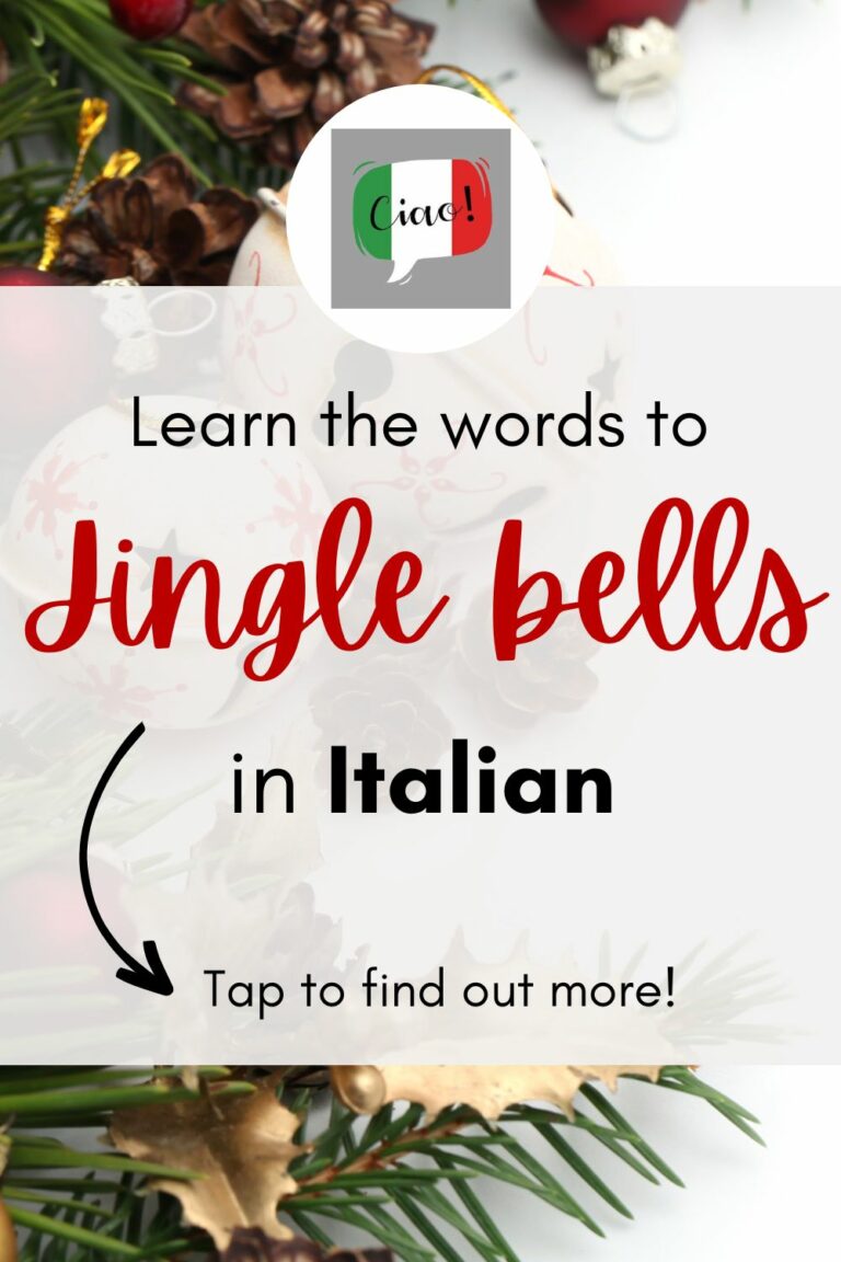 Jingle Bells in Italian Lyrics and English Translation (Din Don Dan