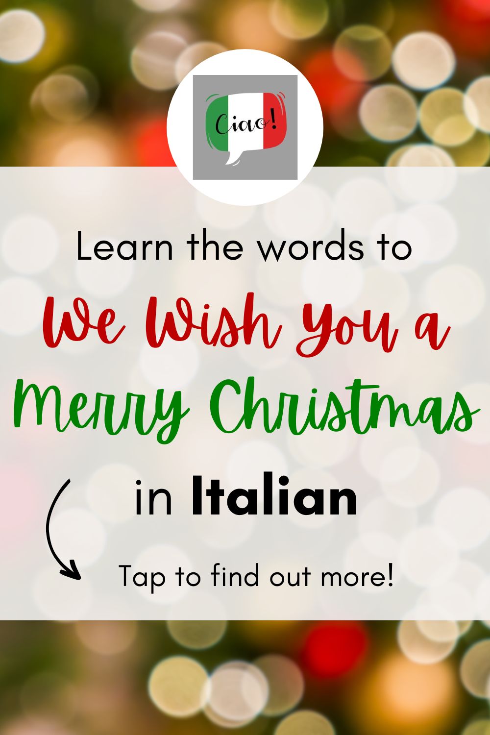 We Wish You a Merry Christmas in Italian - Lyrics & English Translation ...