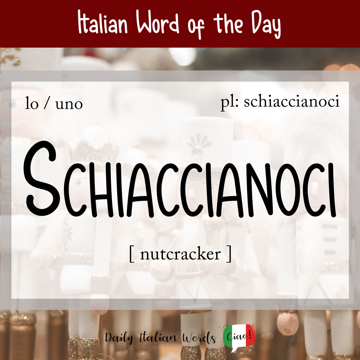 Italian Phrase of the Day: Schiaccianoci (nutcracker)