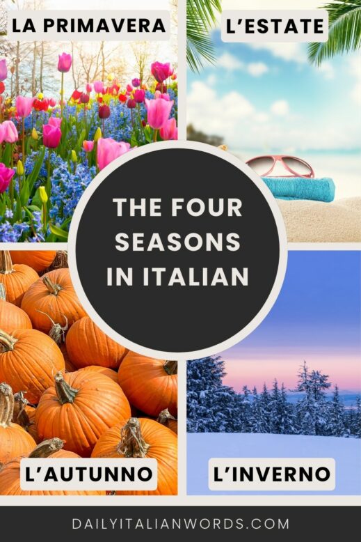 four seasons in italian