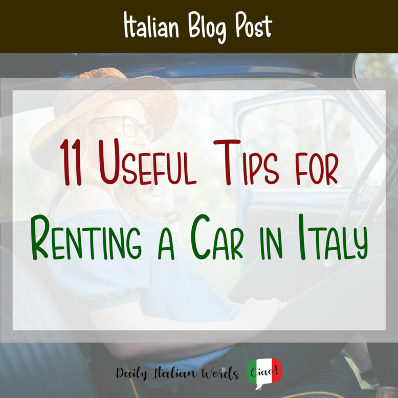 useful tips for renting a car in italy