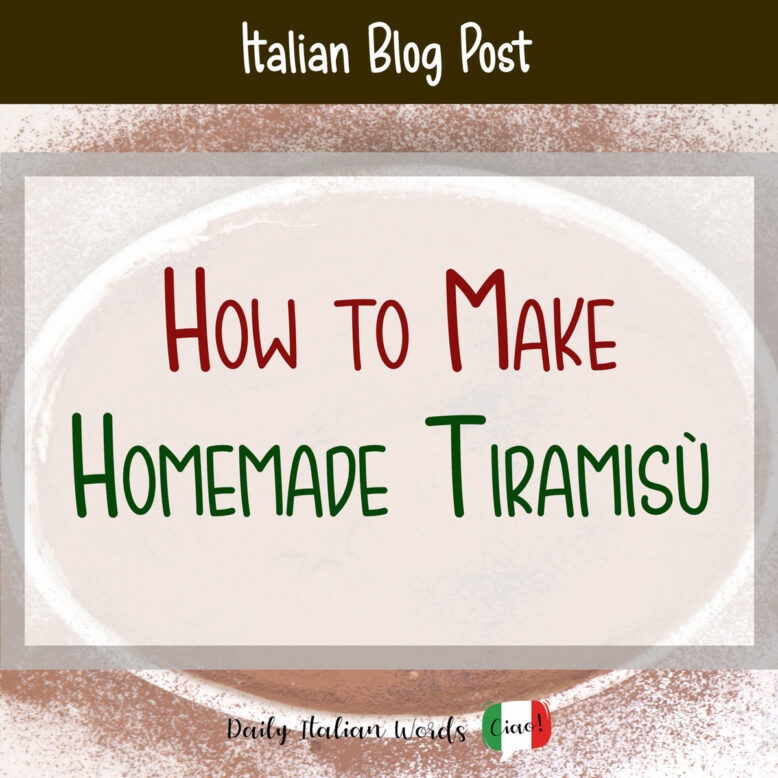 how to make homemade tiramisu