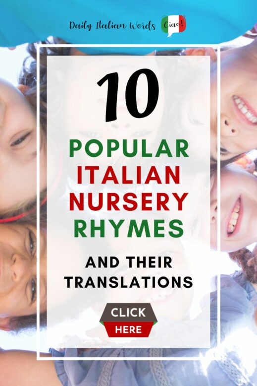 10 Popular Italian Nursery Rhymes (Lyrics & English Translations)