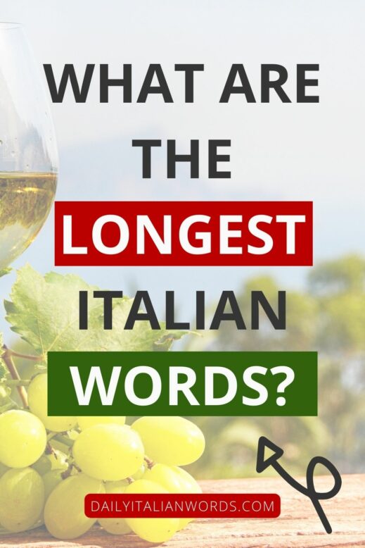 longest italian words
