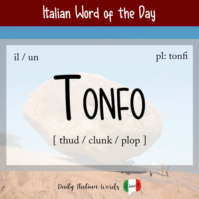 italian word tonfo