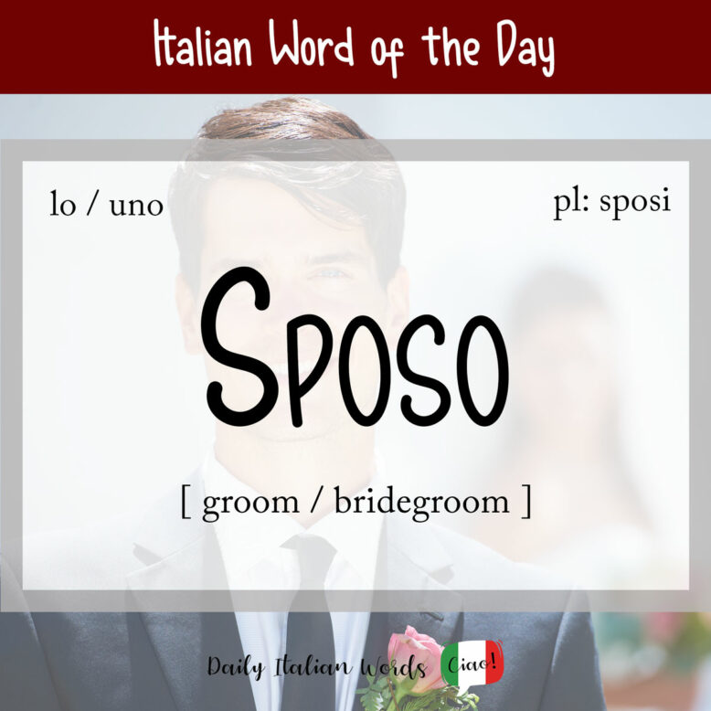 Italian word "sposo"