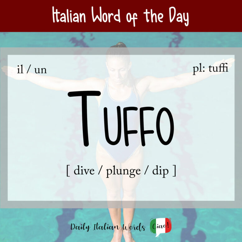 Italian word "tuffo"