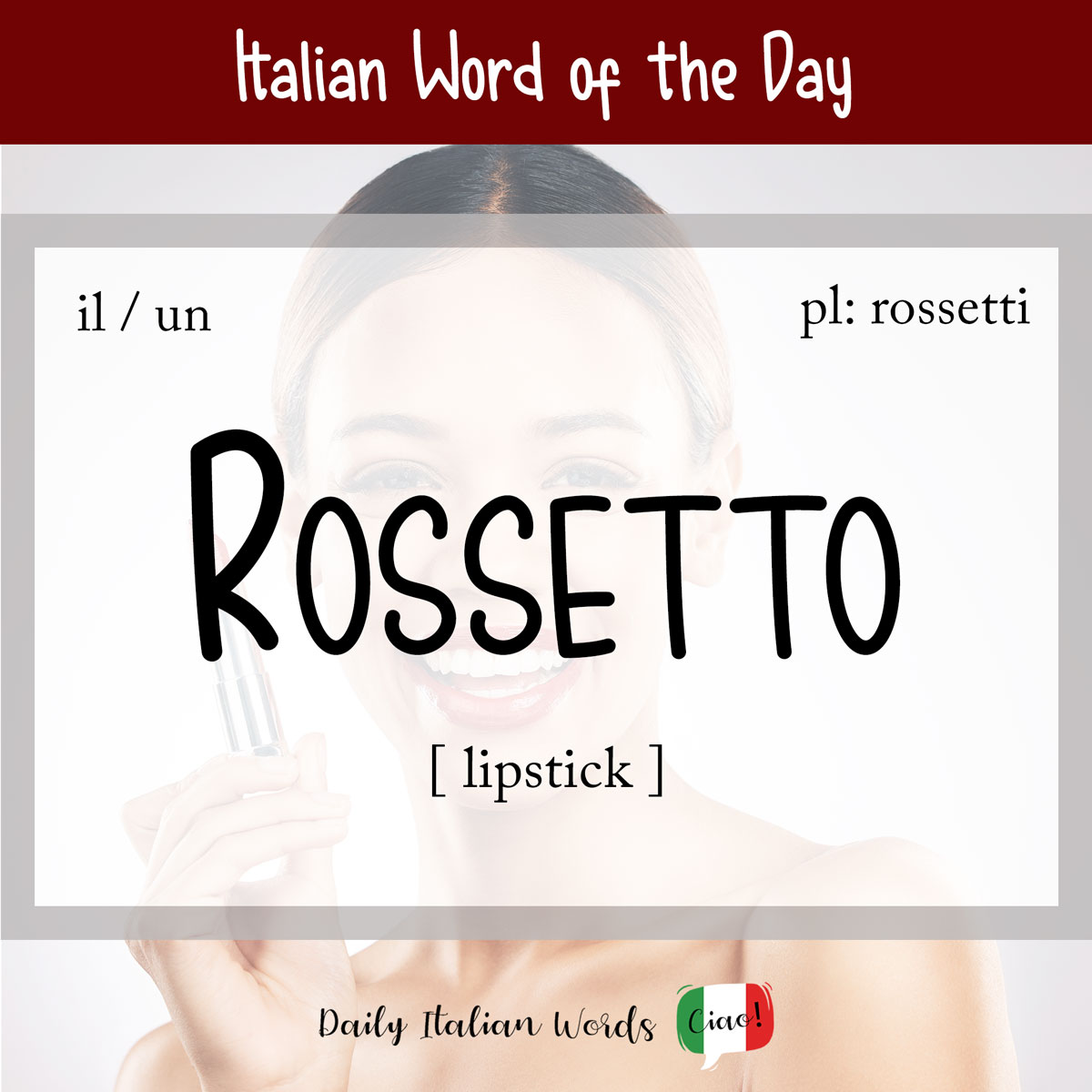 Italian word "rossetto"