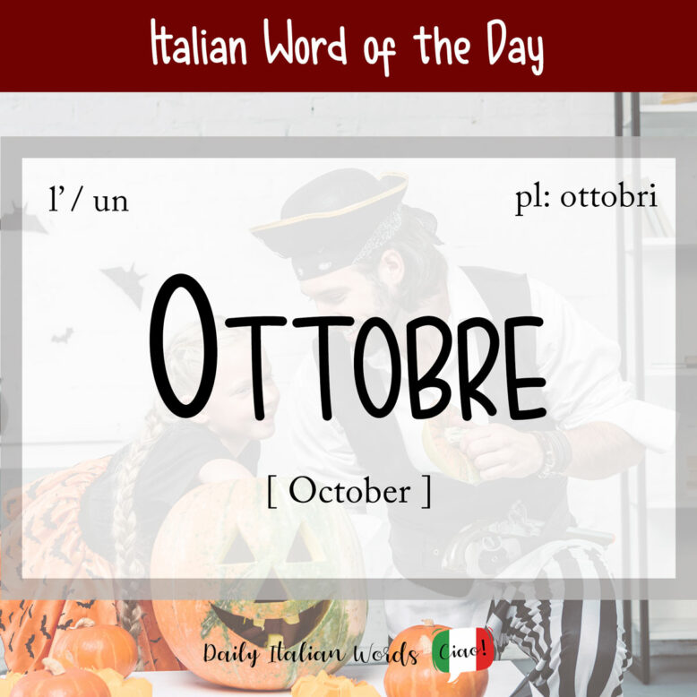 Italian word "ottobre"