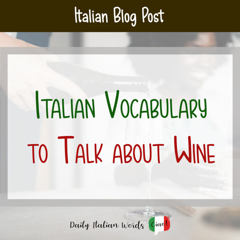 italian wine vocabulary